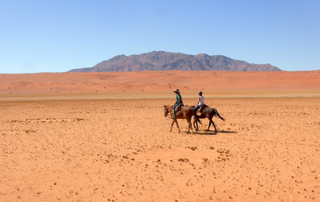 El Desert del Namib, a Namíbia, un dels llocs més fascinants del món per muntar a cavall.